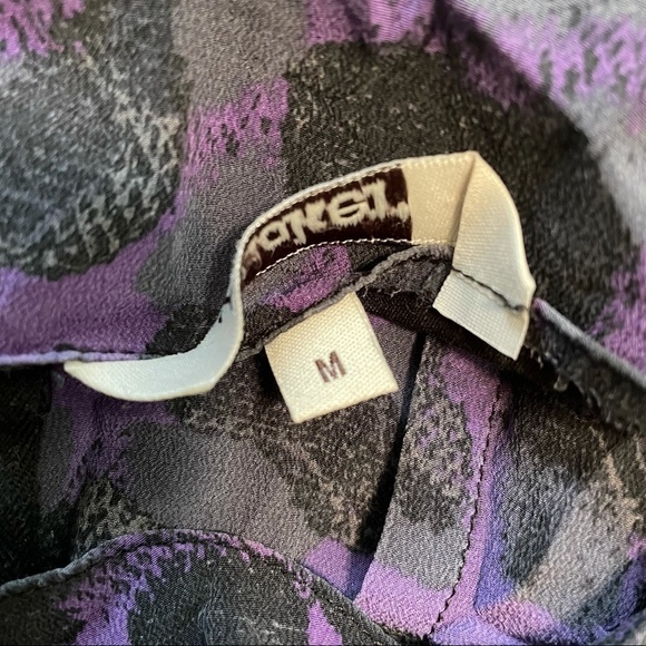 Tucker 100% Silk Purple Leopard Print Dress Medium - Picture 6 of 8